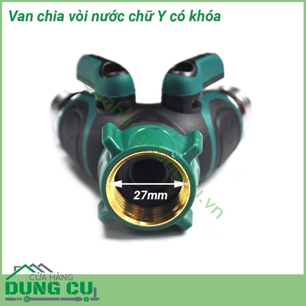 Van chia nước chữ Y có khóa đa năng