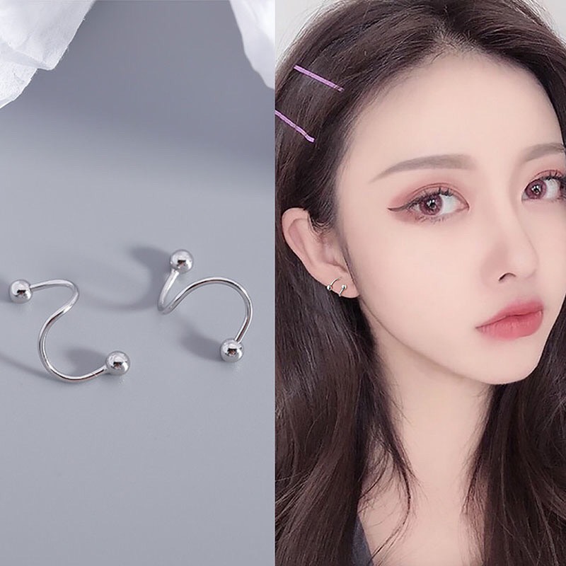 Bông tai bạc ta kẹp vành khuyên tai nam nữ trẻ em trang sức no.93