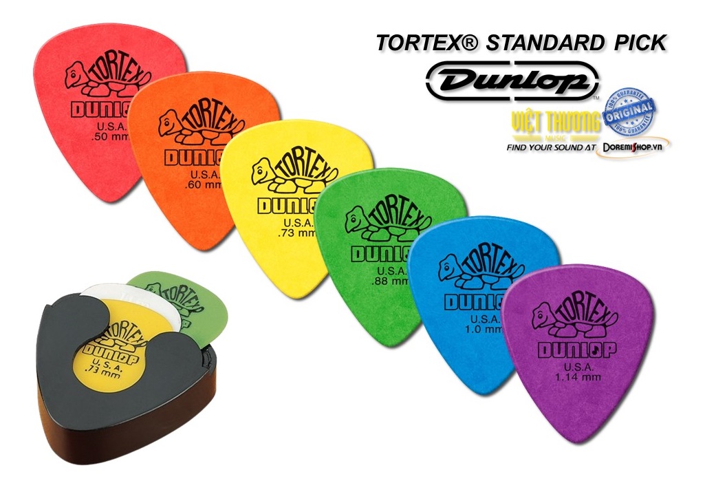 Phím gảy guitar pick jim dunlop tortex standard