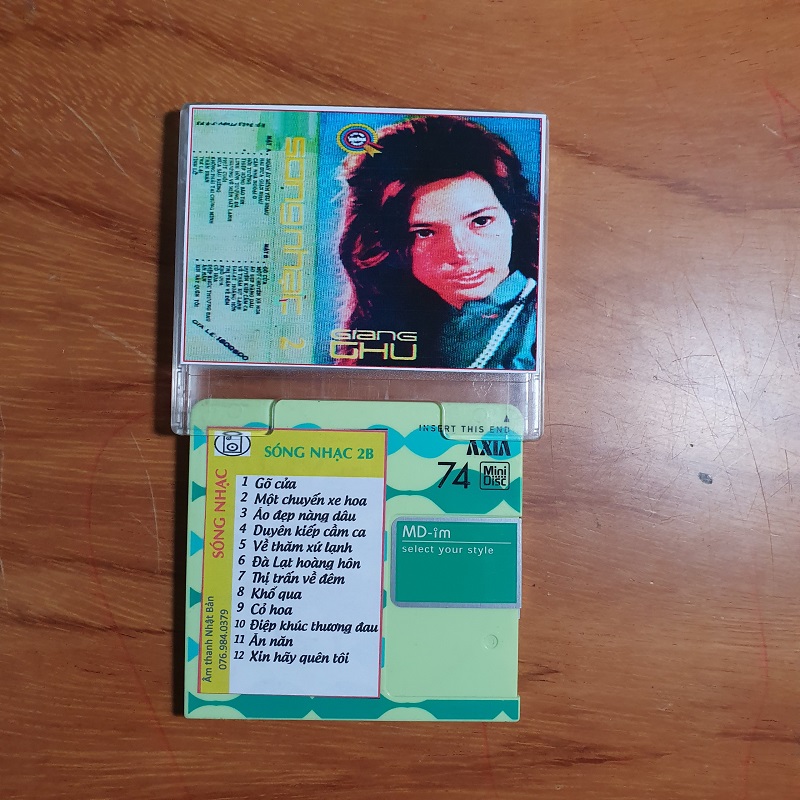 [MDCD] Bộ 2 Đĩa MD Băng Nhạc Sóng Nhạc 2 - Giáng Thu - Trước 1975 - Đĩa MD Mini Disc Nhạc Vàng