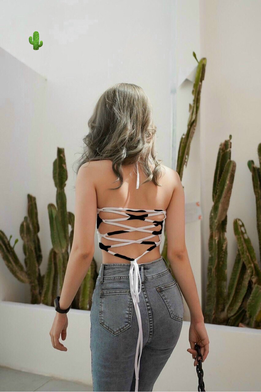 Áo nữ#áo thun nữ# áo kiểu dáng croptop# áo yếm thun # áo thun lụa, áo thun kiểu họa tiết bò sữa và ngựa vằn siêu xinh, form từ 38kg đến 46kg
