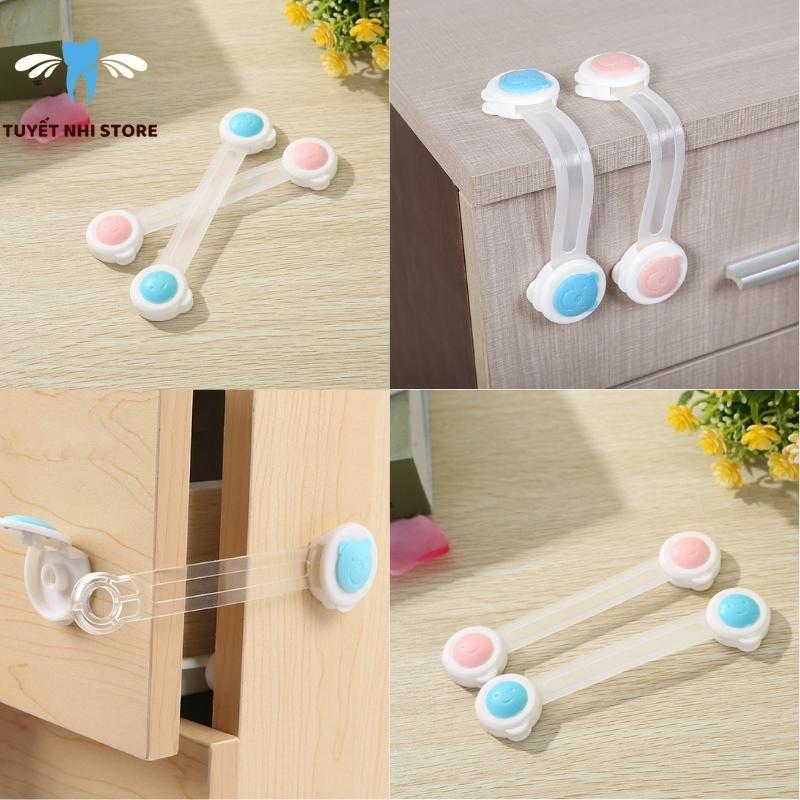 Khóa tủ lạnh, khóa tủ đồ bảo vệ em bé không bị kẹp tay dễ sử dụng siêu tiện ích