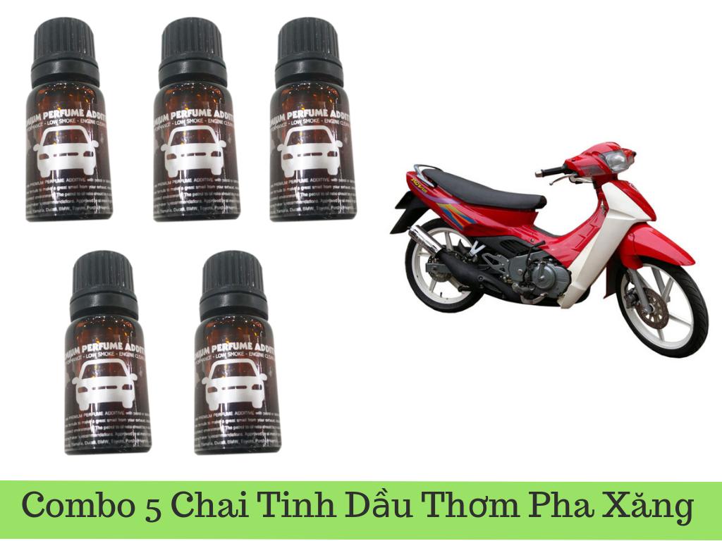 Combo 5 Chai Tinh Dầu Thơm Pha Xăng Xe Xì Po ,Xe 2 Thì