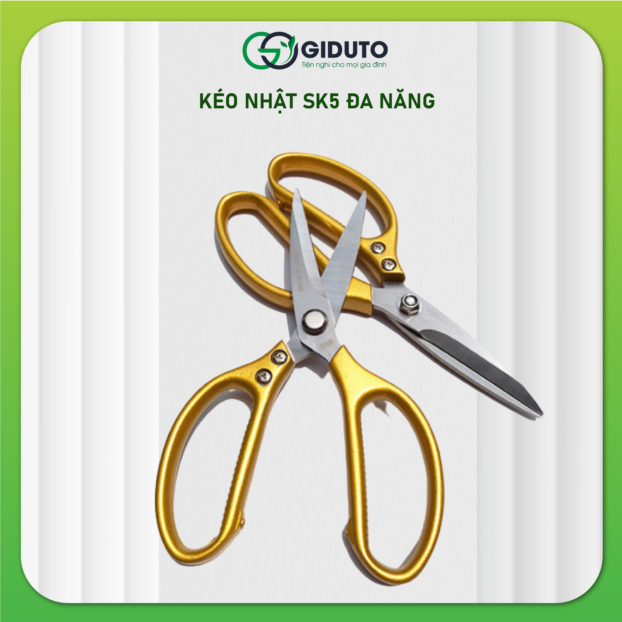Kéo Nhật SK5 đa năng cắt gà,cắt cành,tỉa lá,tỉa cành Loại 1 - Giduto