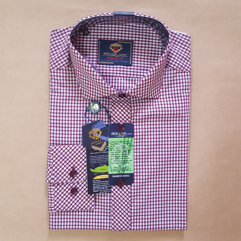 [HCM]ÁO SƠ MI NAM DÀI TAY THƯƠNG HIỆU ROLLOS PHONG CÁCH THỜI TRANG ITALY NGUYÊN LIỆU SỢI TRE NHẬP KHẨU THÁI LAN