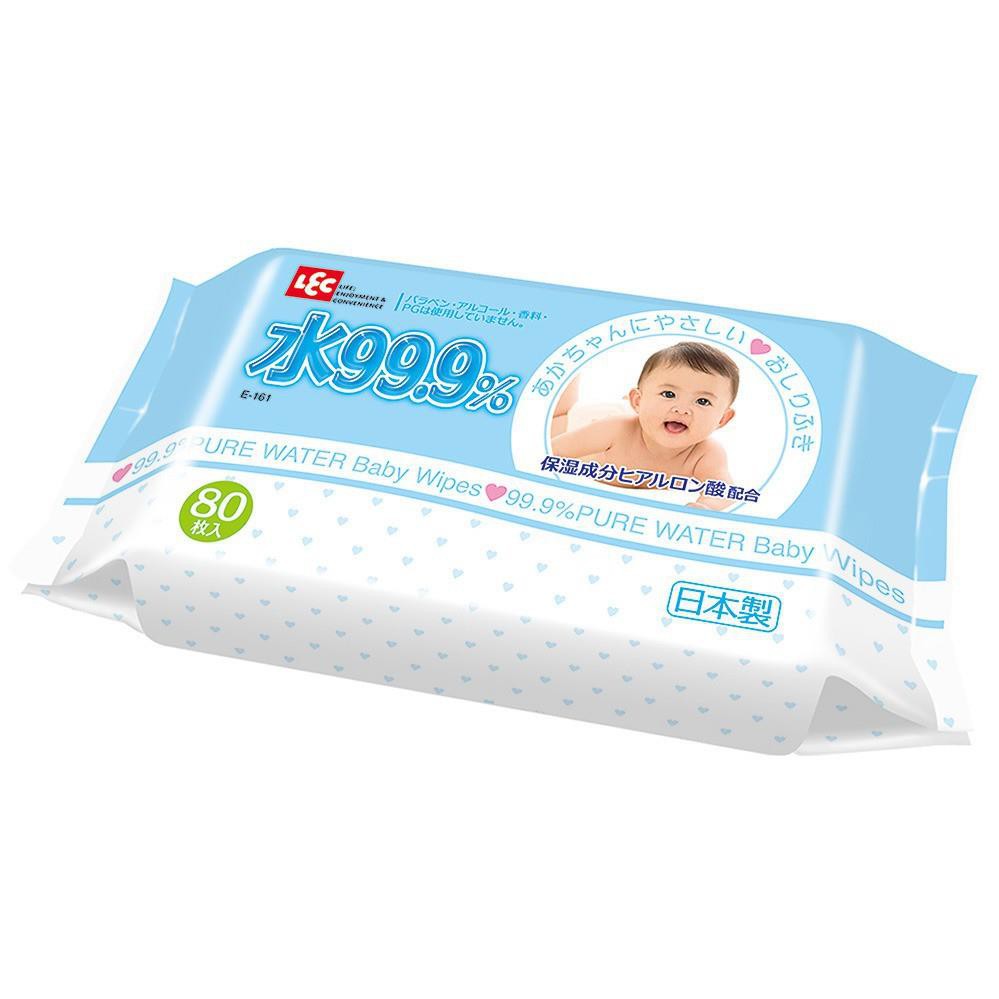 Giấy ướt lec nước tinh khiết 99,9% e161 80 tờ/gói