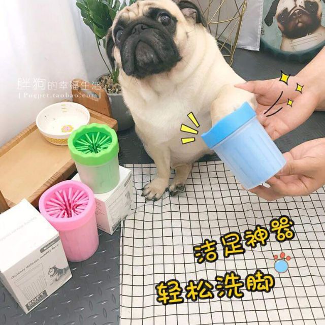 Cốc rữa chân cho chó mèo