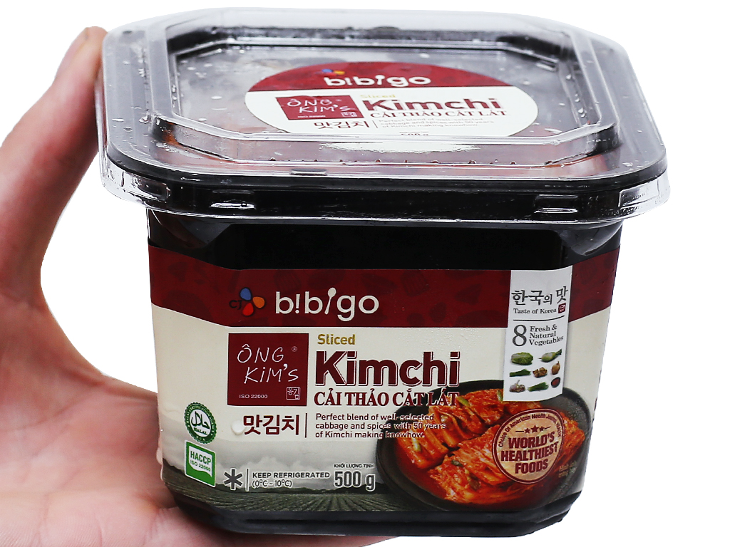 Hộp Kim chi cải thảo chay Ông Kim's Bibigo 500g - GIAO SIÊU TỐC 2H TP.HCM