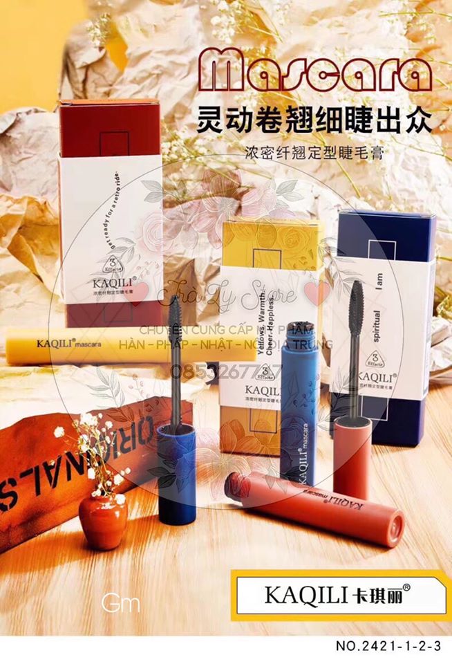 [HÀNG MỚI VỀ] Mascara KAQILI siêu dài mi 4D dày và cong mi cho đôi mi tự nhiên ( tặng mặt nạ dưỡng da cao cấp khi mua 2sp)