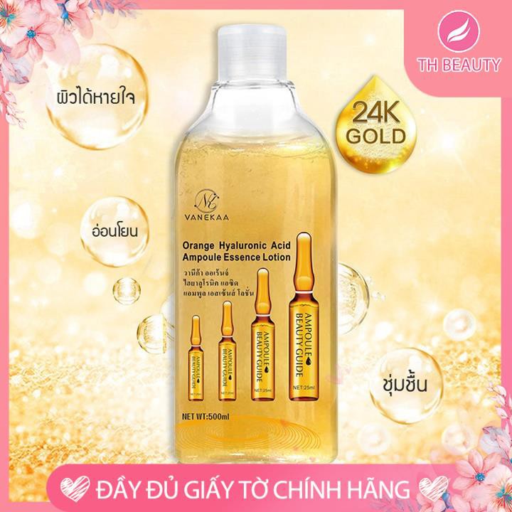 Toner tinh chất vàng lá 24k Vanekaa