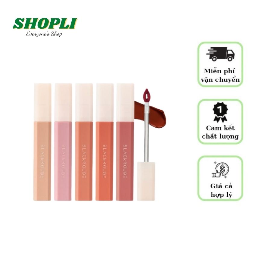 [FREESHIP - CHÍNH HÃNG] Son Black Rouge Half N Half Mẫu Mới Nhất SHOPLI JP011 Màu HV01, HV02, HV03, HV04, HV05 Son Kem Lì Mịn Mượt nhẹ Lâu Trôi