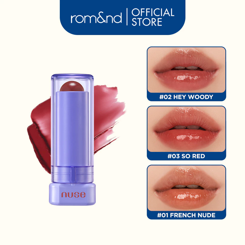 [Nuse by Romand] Son Dưỡng Môi Thuần Chay Nuse Color Care Lipbalm 4.3g