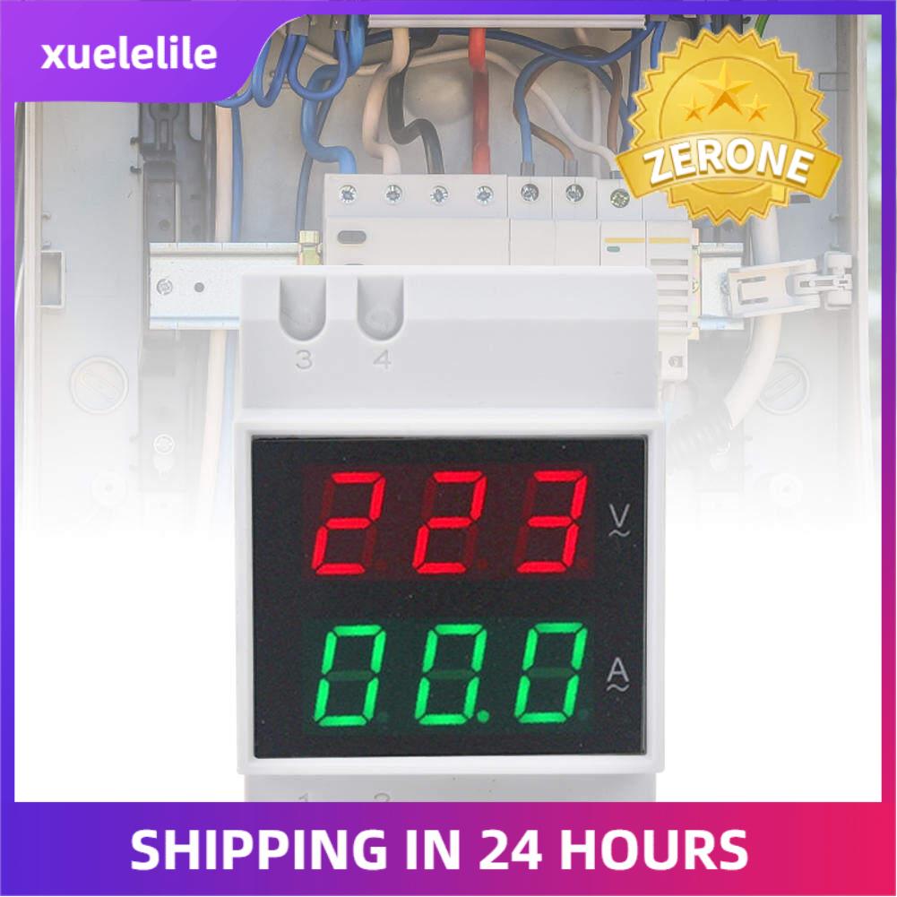Đôi Hiển Thị Vôn Kế Ampe Kế AC80-300V AC0-99.9A, Kỹ Thuật Số Meter, Vôn Kế, Ampe Kế