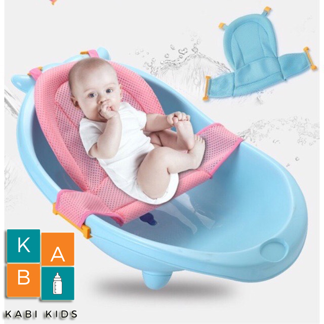 Lưới tắm cho bé sơ sinh phao tắm cho bé sơ sinh thiết kế 3D với 3 khóa giữ an toàn siêu nhẹ và chắc chắn