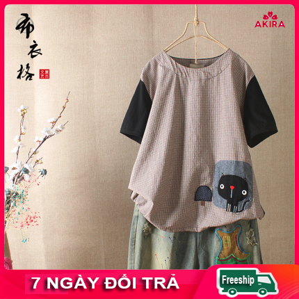 Áo thun nữ, Áo kiểu freesize form rộng nữ - Áo bigsize nữ - Thời trang phong cách Nhật