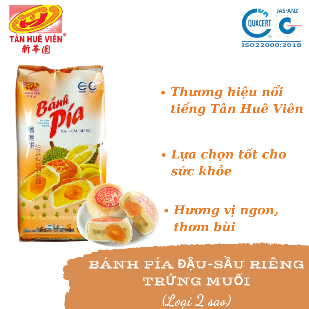 Bánh pía đậu xanh-sầu riêng loại 2 sao