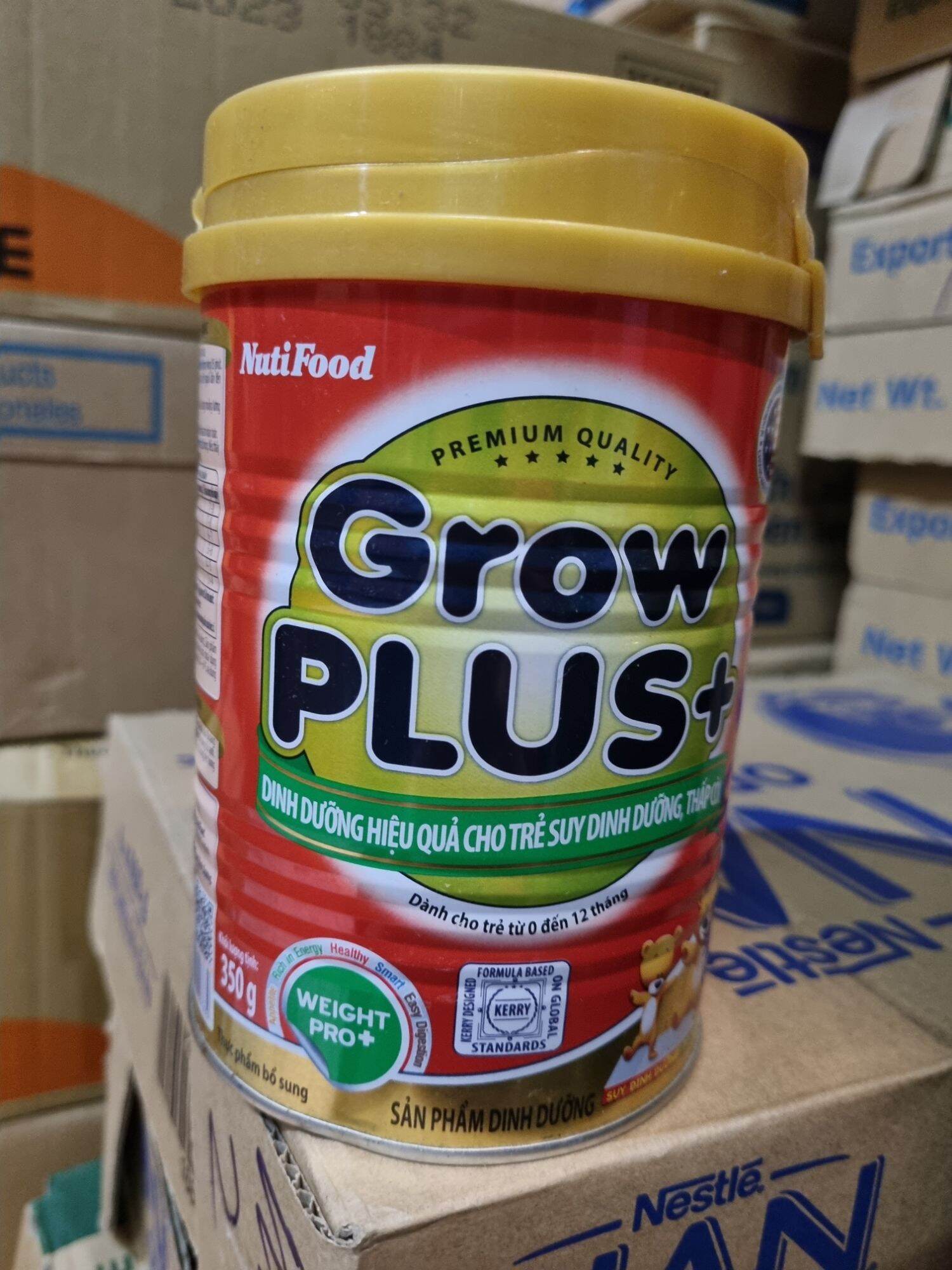 Sữa bột Nutifood Grow plus+ Đỏ cho bé suy dinh dưỡng dưới 1 tuổi 350g
