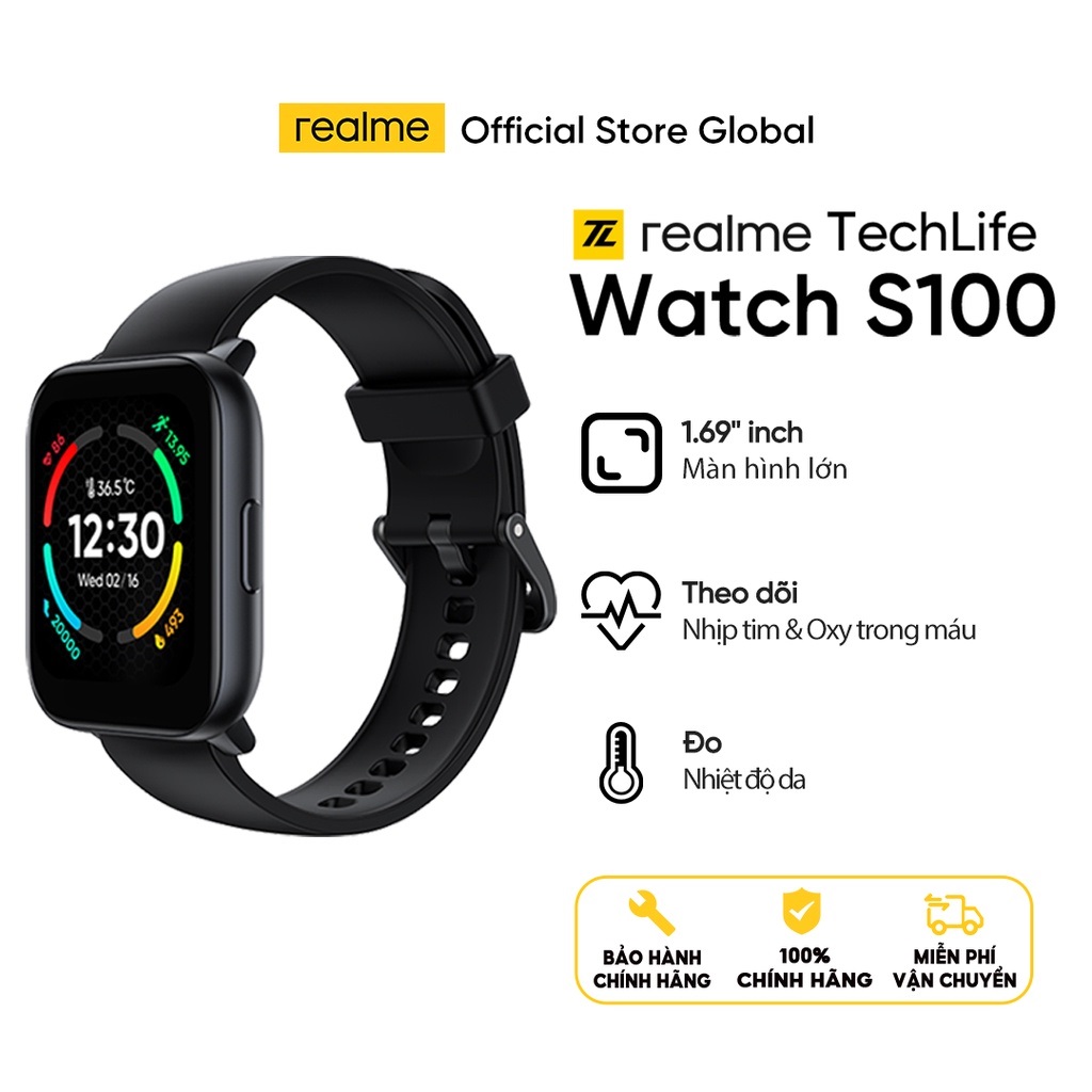 đồng Hồ Realme Watch S Call Function Realme Techlife Watch S100