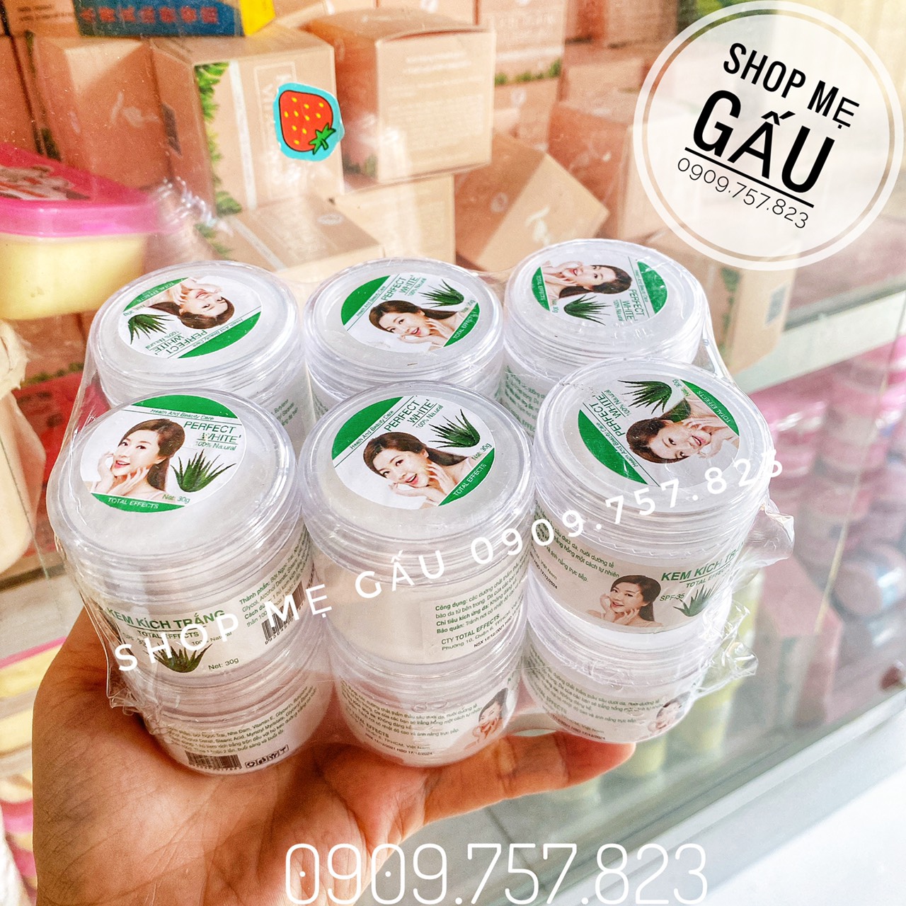 Lố 12 hũ kích trắng nha đam