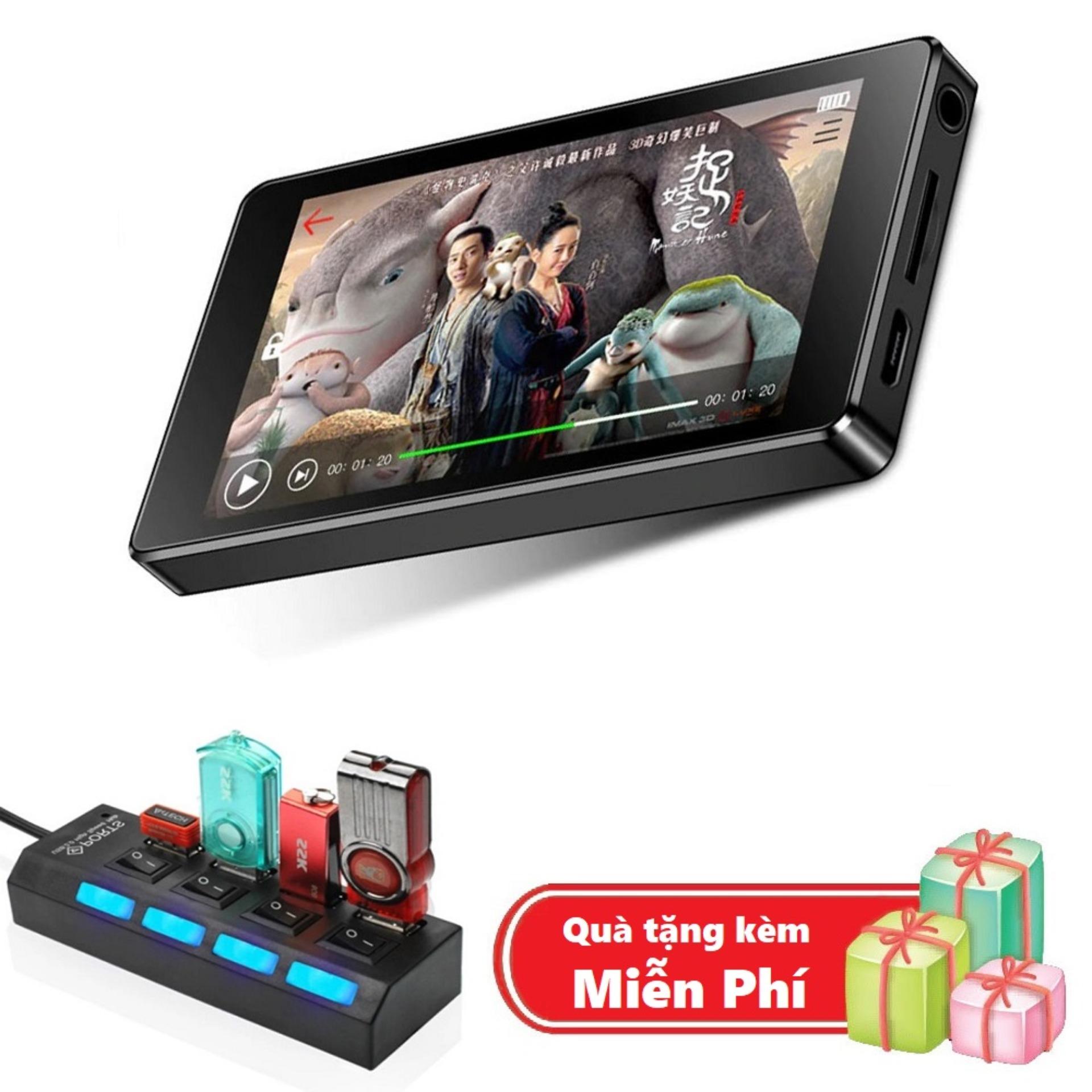 Máy nghe nhạc Lossless màn hình cảm ứng Ruizu D20 - Máy nghe nhạc Mp3/Mp4 hỗ trợ xem video độ phân giải Full HD 1080P