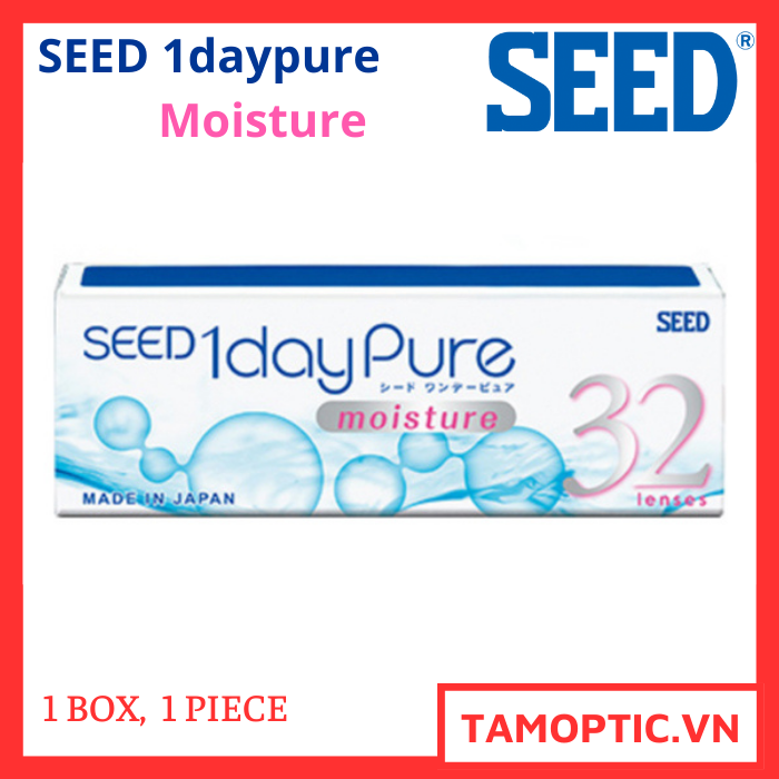 Kính áp Tròng 1 ngày không màu SEED 1Daypure Moisture