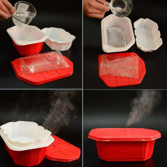 [mã giảm giá 5%] Combo gói và nồi lẩu tự sôi 700ml siêu nóng cho nấu ăn hàng ngày