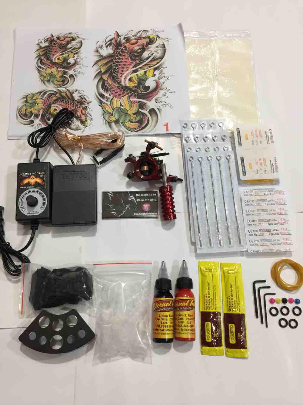 Bộ kit 1 máy xăm phù hợp cho các bạn học xăm 2019-2020