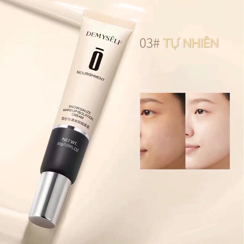 Kem nền che khuyết điểm DEMYSELF che phủ THẦN THÁNH , thấm mịn không lộ vân kem DQ6