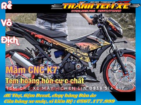 Tem rời Satria - Raider Fi hoàng hôn 3 lớp