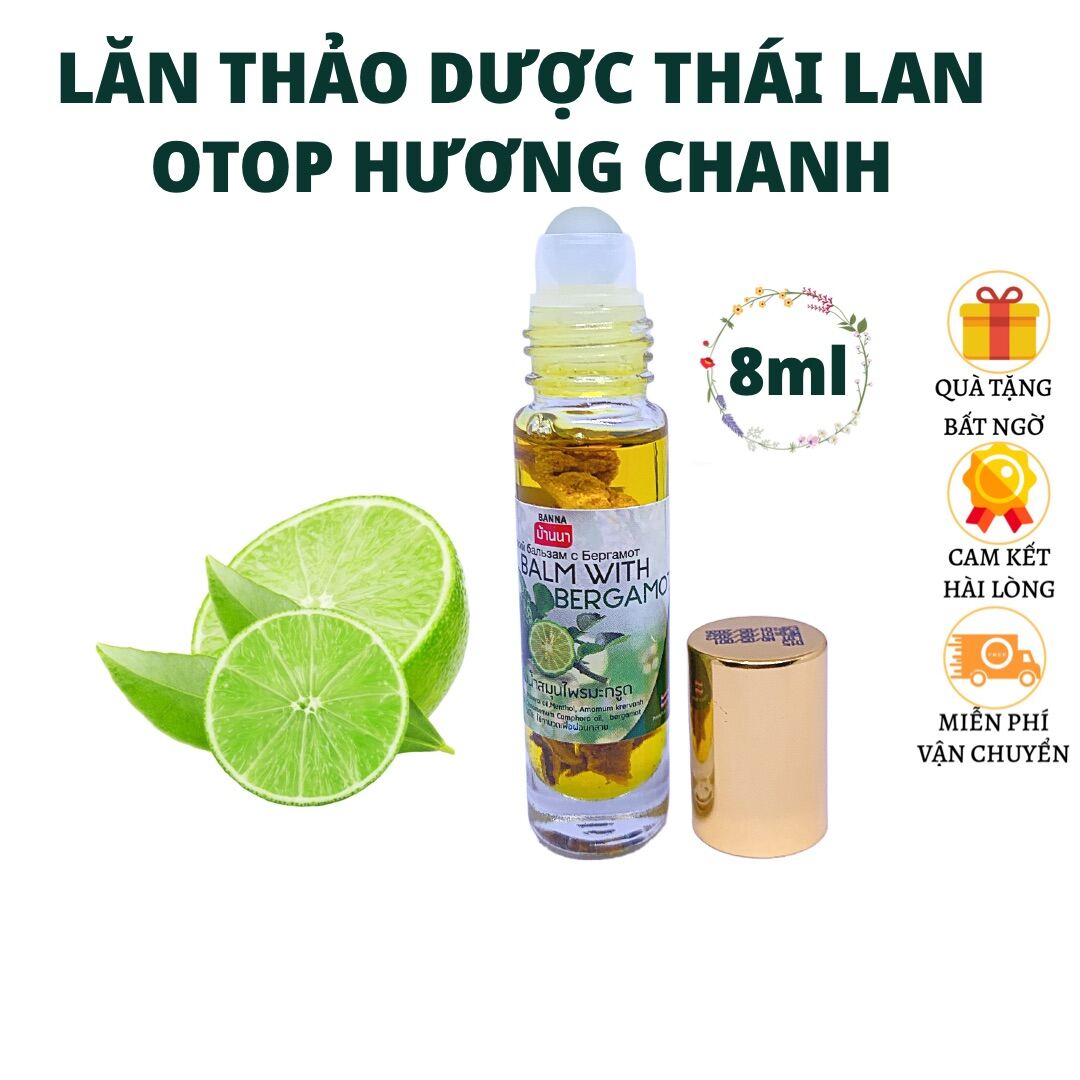 Dầu lăn thảo dược otop oil balm with herb 8ml nhập khẩu