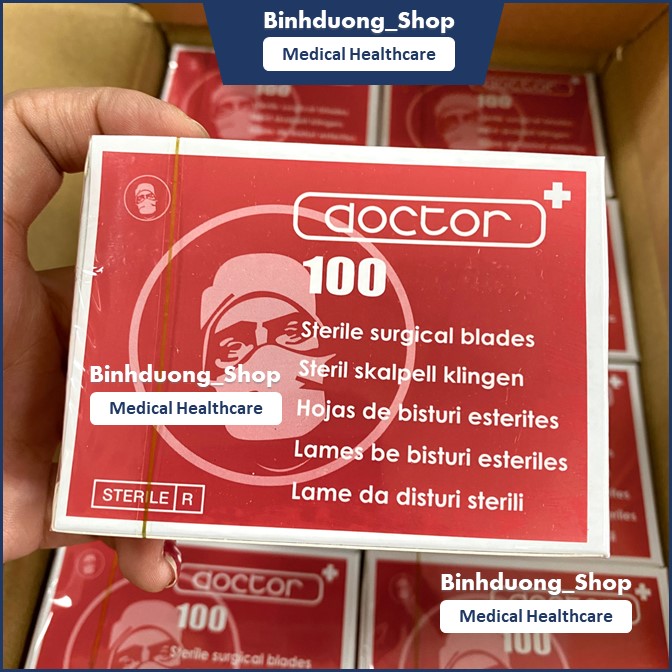 Dao mổ y tế doctor số 11 lấy mụn hộp 100 lưỡi dao