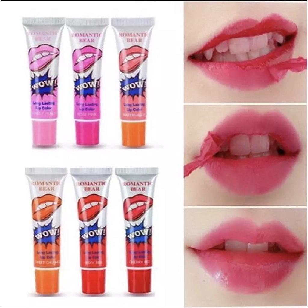 Son Xăm WOW Hàn Quốc Son xăm lên màu tự nhiên không trôi
