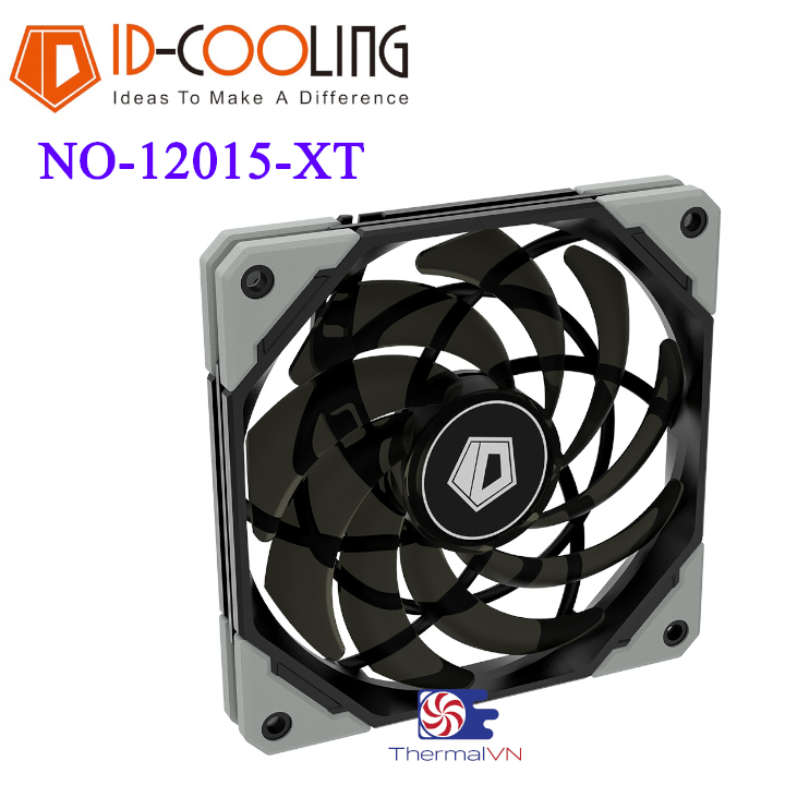 Quạt fan case 12cm id-cooling no-12015-xt slim - nhỏ gọn, pwm, mỏng 15mm