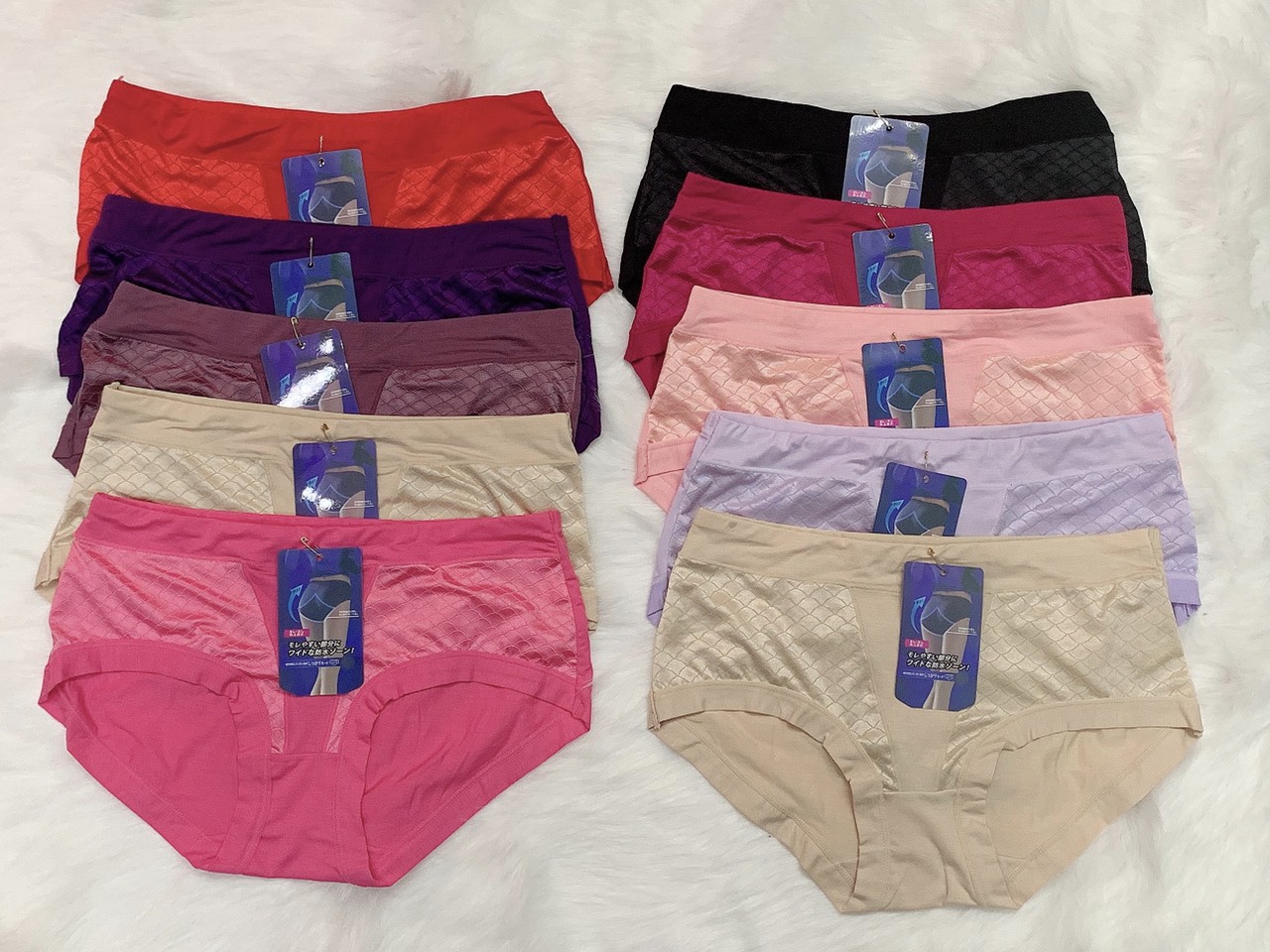 Combo 5 quần lót nữ cotton lụa big size 827