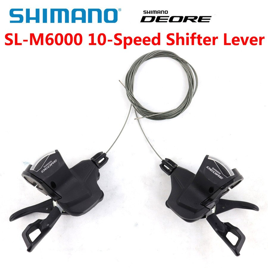 Tay bấm xả Shimano DEORE Sl- M6000 2/3x10 Speed Có mặt kính