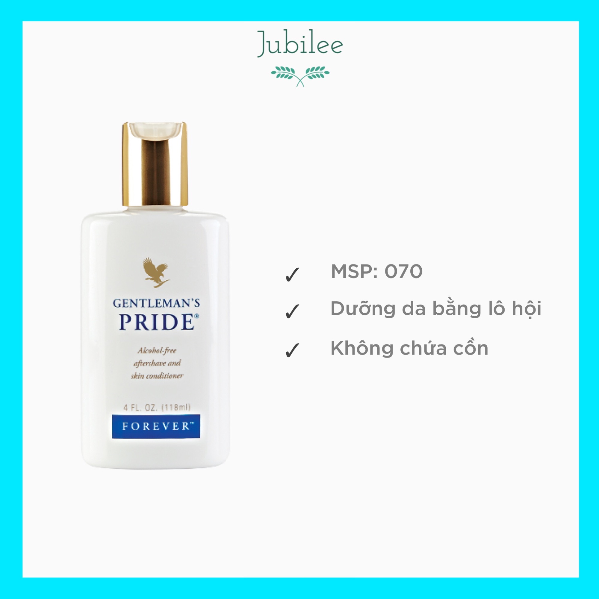 Kem dưỡng da sau khi cạo râu Gentlemen’s Pride Forever Living Products 070FLP 118ml Jubilee
