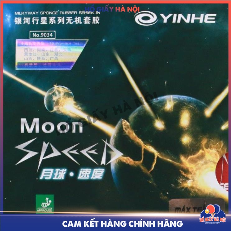 [ FREE SHIP ] Mặt vợt bóng bàn Yinhe Moon công nghệ Maxtense siêu xoáy