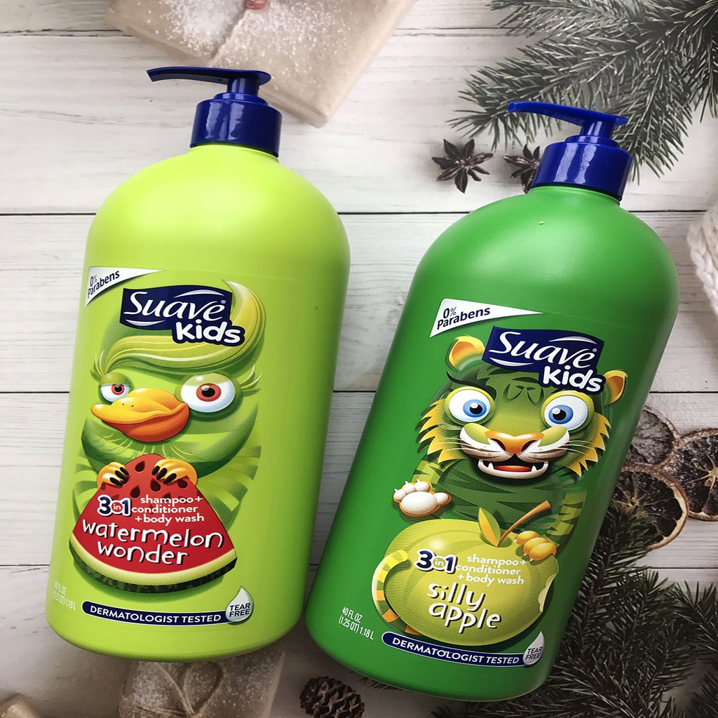 Sữa Tắm Gội Xả Suave Kids 3In1 - Usa
