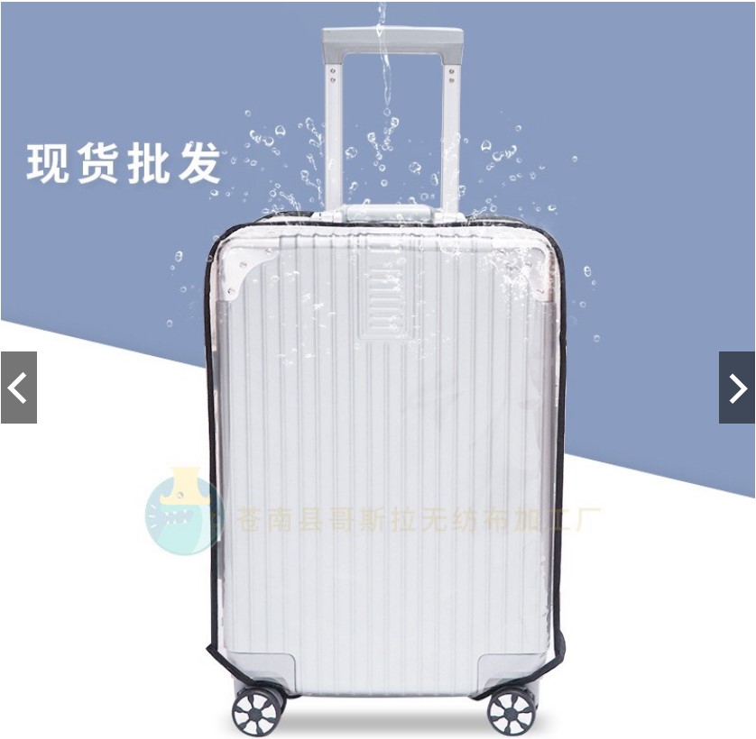 Vỏ bọc trong suốt vali kéo size 20, 24 inch bằng vải bảo vệ, chống bụi, chống xước
