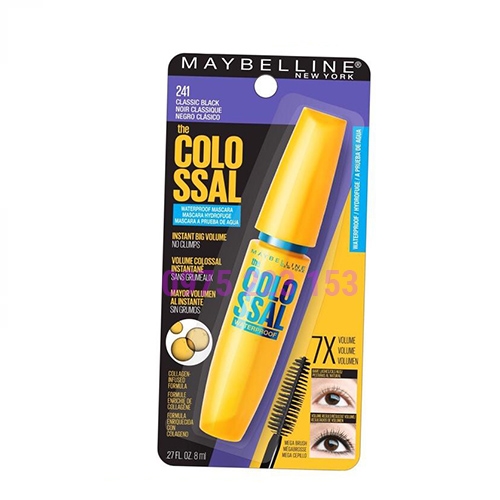 Mascara lâu trôi dài mi Maybeline Colo SSAL 7X Volum 241 Classic Black 8ml