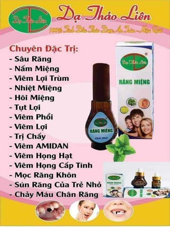 Tinh dầu răng dầu miệng dạ thảo liên 20ml+quà.