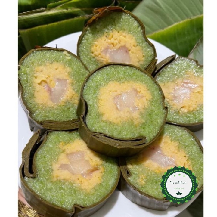 Bánh tét đậu mỡ và bánh ú