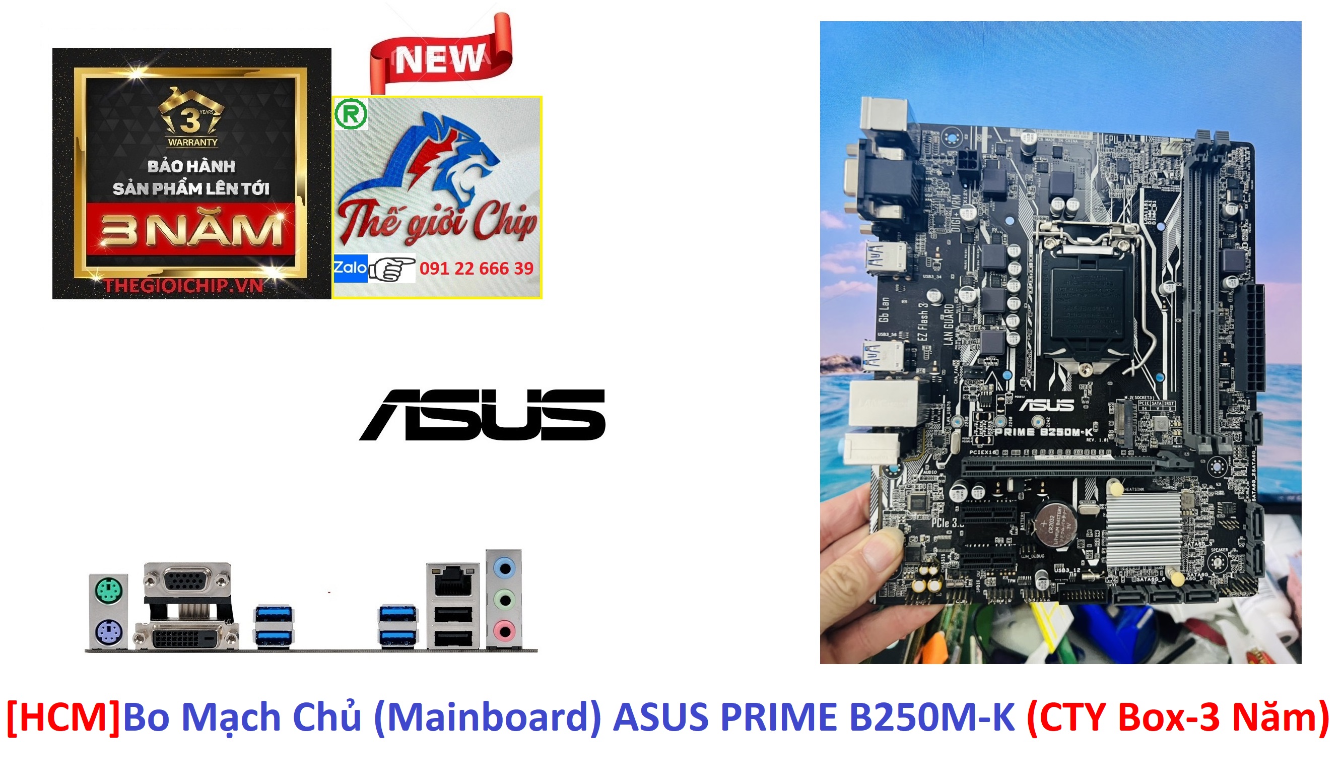 Bo mạch chủ asus prime b250m-k