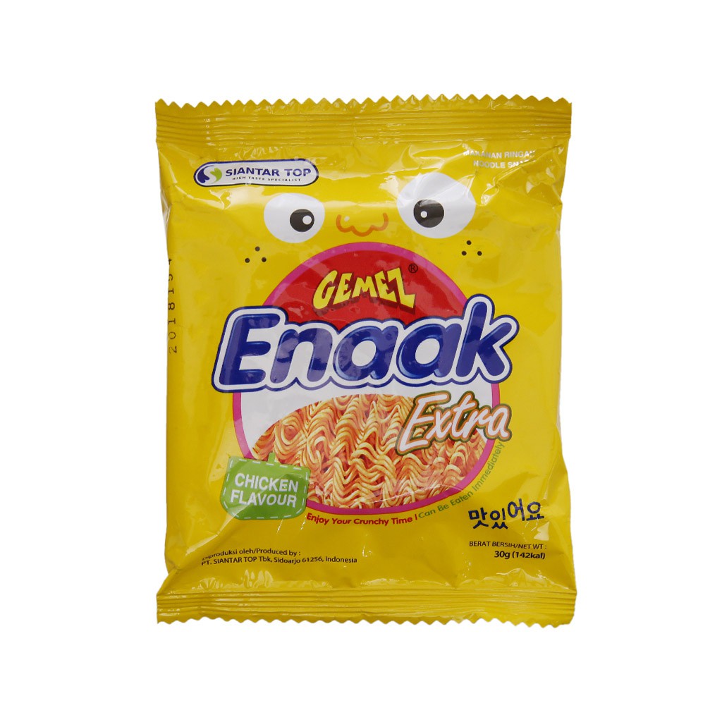 Snack Mì Gemez Enaak Extra Hương Vị Gà Nướng Gói 30g