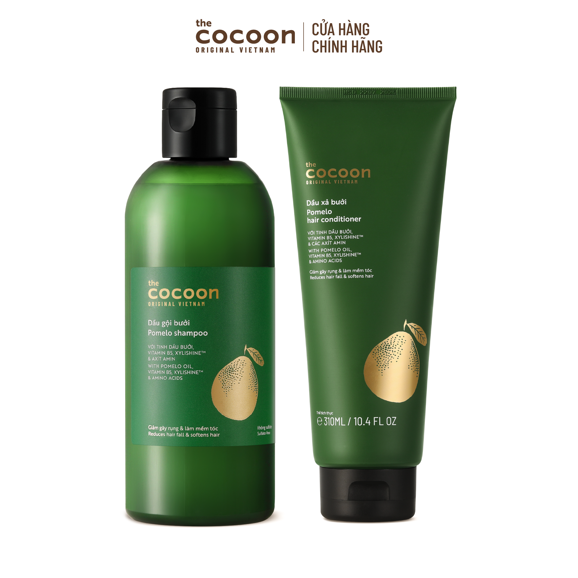 Combo Cocoon Dầu gội bưởi 310ml + Dầu xả bưởi 310ml
