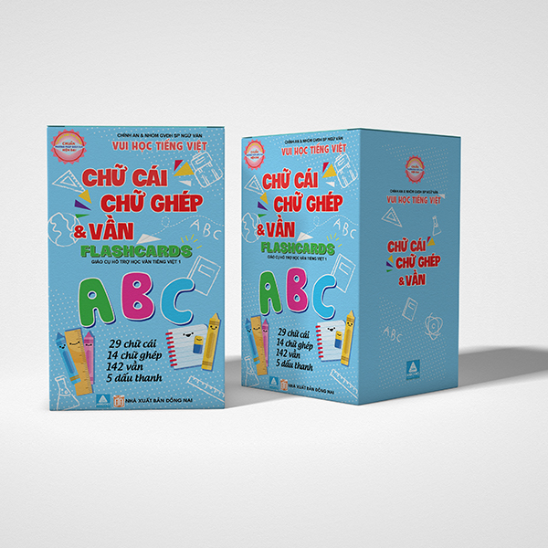 Thẻ học thông minh - bộ chữ cái học ghép vần tiếng việt - chữ cái chữ ghép và vần - flashcarrd