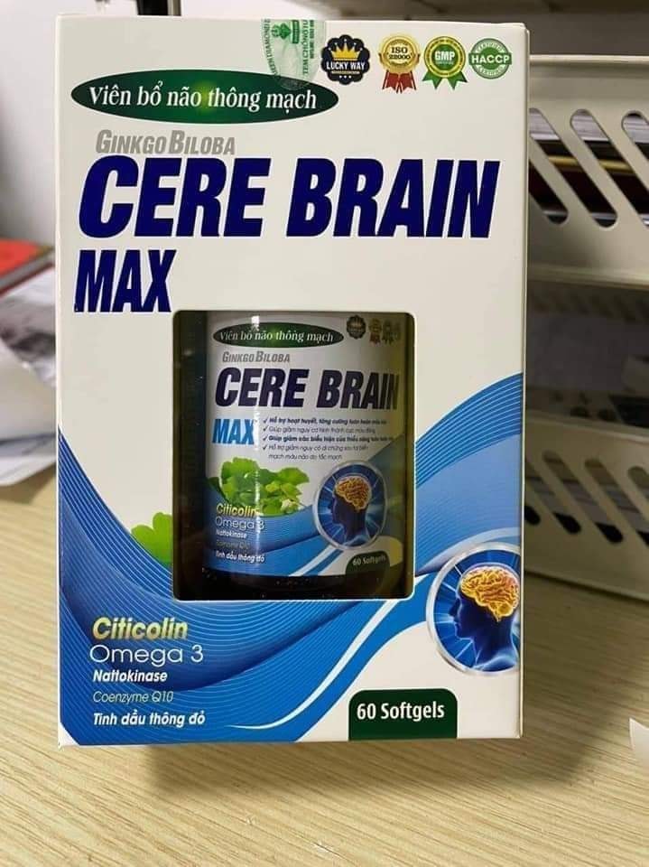 Viên uống bổ não cere brain hộp 60 viên