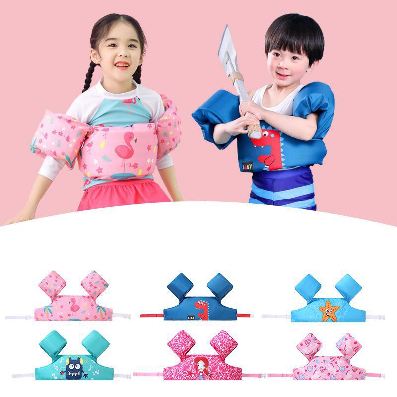 Phao tập bơi liền thân cho bé 15-35kg - phao tay đỡ ngực cho bé.