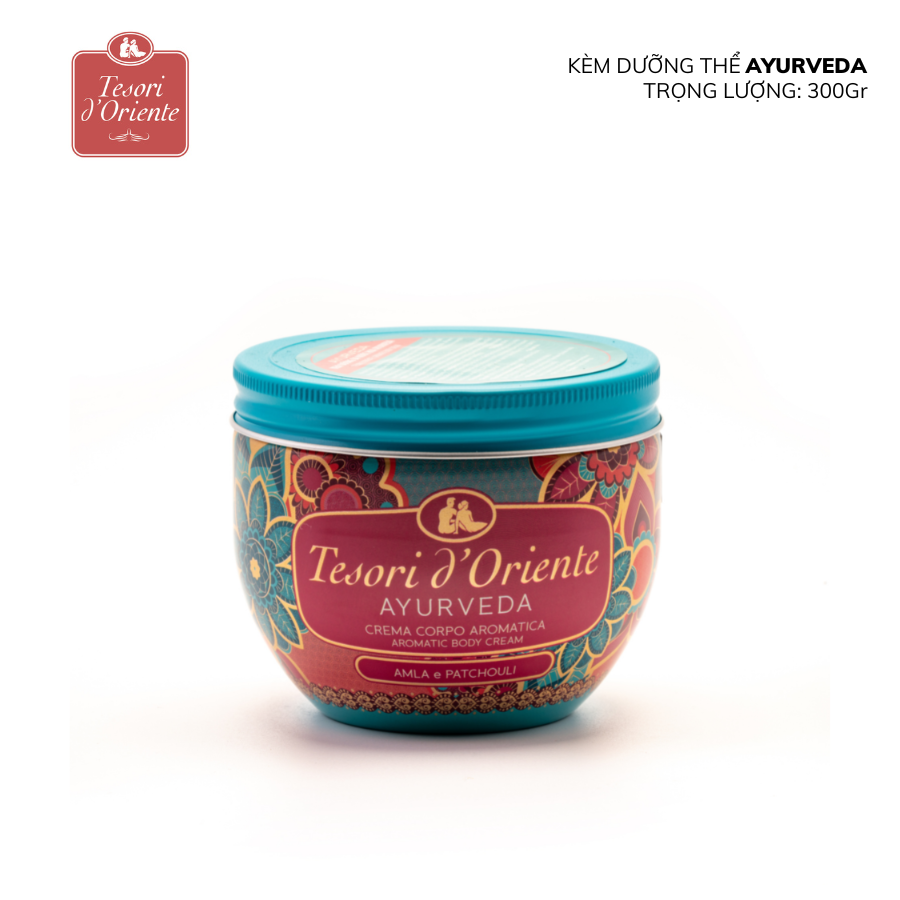 Kem dưỡng thể nước hoa tesori d'oriente ayurveda 300g - made in italy
