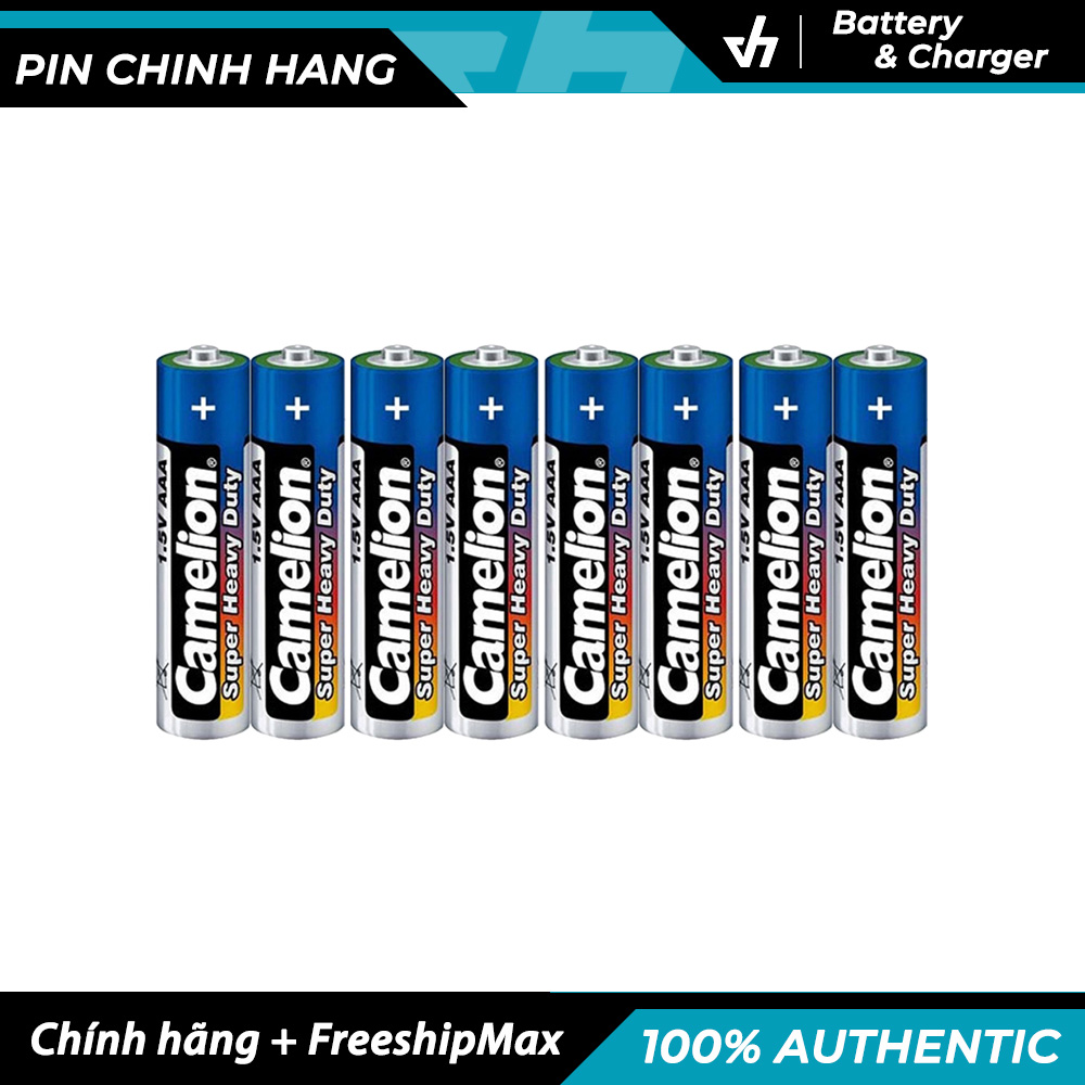 Bộ 8 pin aaa camelion r03p 1.5 không sạc